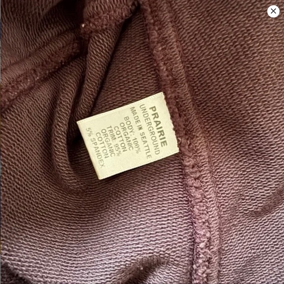 Prairie Underground Long Cloake Hoodie Bruise Color Purple XS - Picture 5 of 7